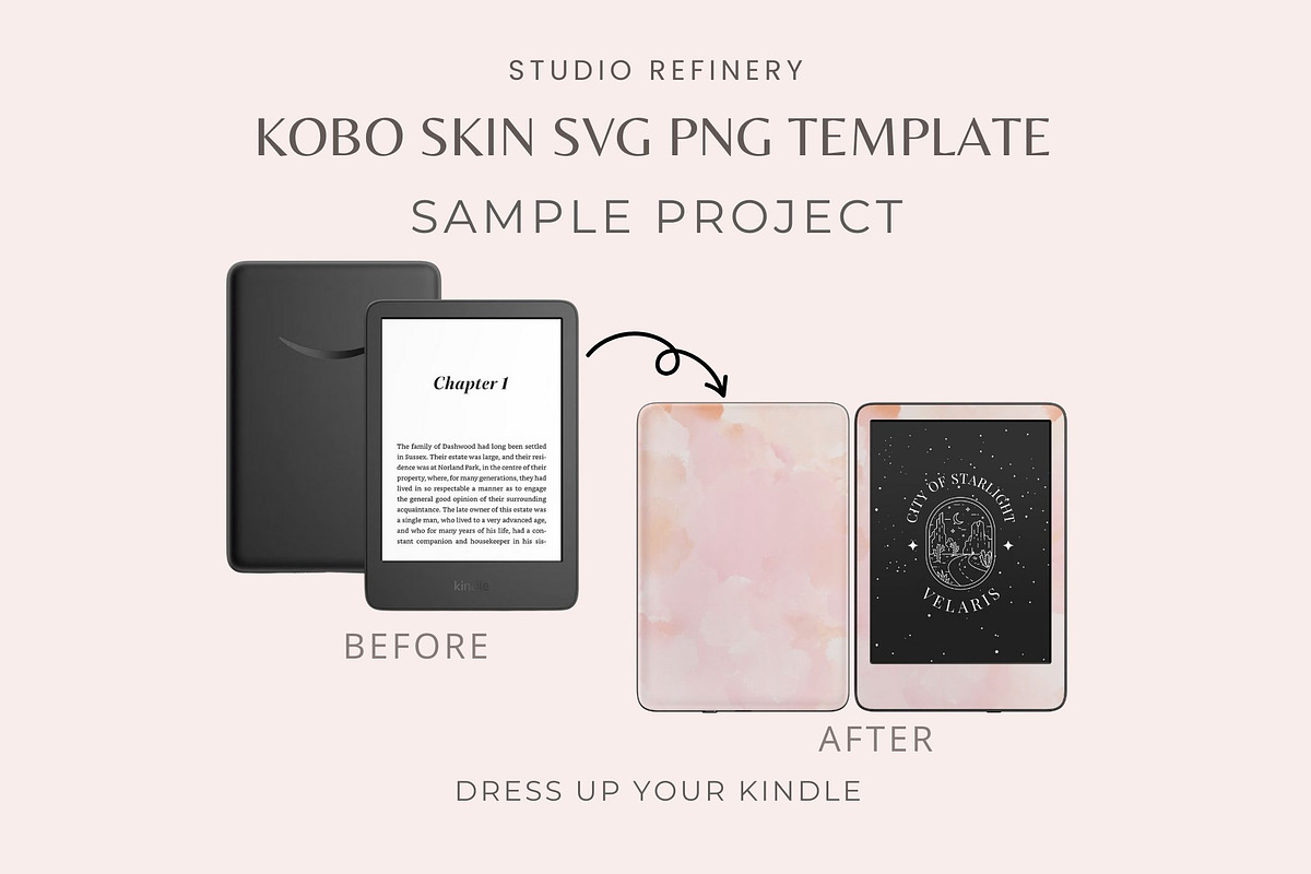 Kobo Libra Colour Skin SVG PNG, an Object Graphic by STUDIO REFINERY (Photo 4 of 5)