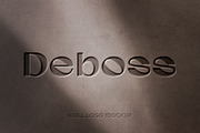 Wall Deboss Logo Mockup, a Layer Style Add-On by Design Squad (Thumbnail 1 of 4)