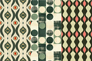 10 Olive Retro Seamless Patterns, a Pattern Graphic by Inknfolly (Thumbnail 3 of 6)