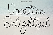 Vocation Delightful, a Handwritten Font by FreshTypeINK (Thumbnail 1 of 8)