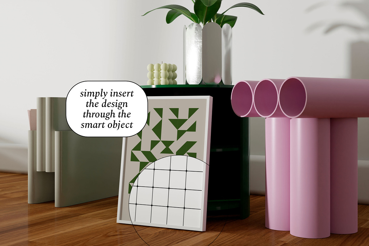 Modern Interior Frame Mockups APRIL, a Household Mockup by Bonumo (Photo 9 of 10)