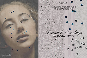 Damask Overlays & Crystal Dots