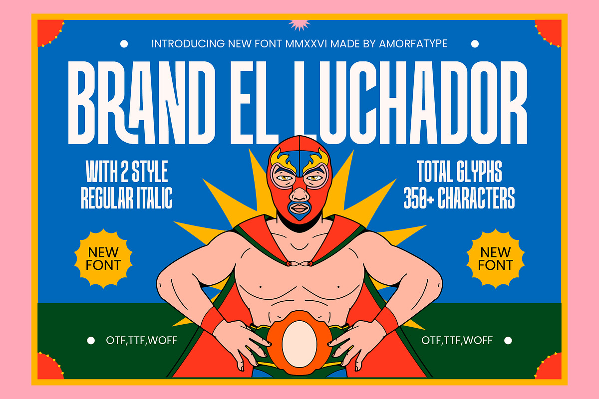 Brandel Luchador Condensed Sans, a Sans Serif Font by AmorfaType (Photo 1 of 10)
