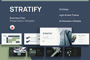 Stratify - Business Plan PowerPoint, a Presentation Template by New Coral Design (Thumbnail 1 of 6)