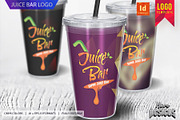 Juice Bar Logo Template, a Branding & Logo Template by Micro Designs (Thumbnail 1 of 2)