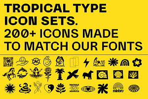 Tropical Type Icon Pack, a Solid Icon by Tropical Type