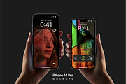 iPhone 14 Pro Mockups, an iPhone Mockup by Ui Markets (Thumbnail 12 of 13)