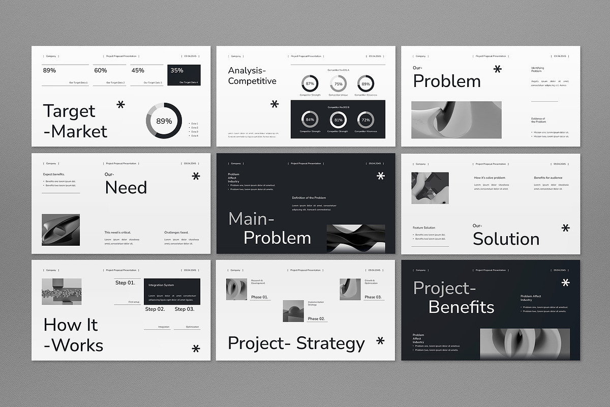 White Project Proposal Google Slide, a Presentation Template by graphicook (Photo 4 of 4)
