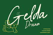 CS Gelda Drawn, a Script Font by Craft Supply Co. (Thumbnail 1 of 8)