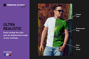 Men's T-Shirt Mock-Up Set, a Shirt Mockup by Freeman Studio (Thumbnail 3 of 14)