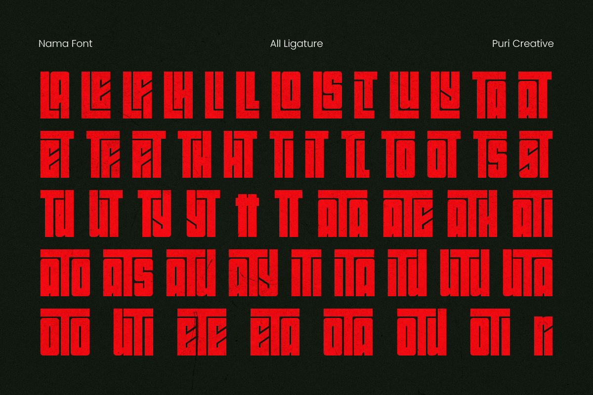 Gridforce - Heavyweight Display Font, a Sans Serif Font by PuriCreative (Photo 3 of 9)