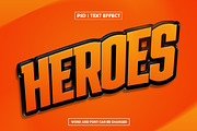Orange and black heroes text effect, a Layer Style Add-On by AP Market (Thumbnail 2 of 2)