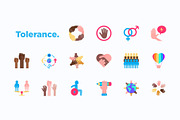 Tolerance | 16 Flat Icons Set, a Solid Icon by Alex Blogoodf (Thumbnail 6 of 12)