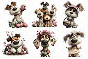 Whimsical Easter Dog Clipart, an Illustration by Black Bird Studio (Thumbnail 2 of 6)
