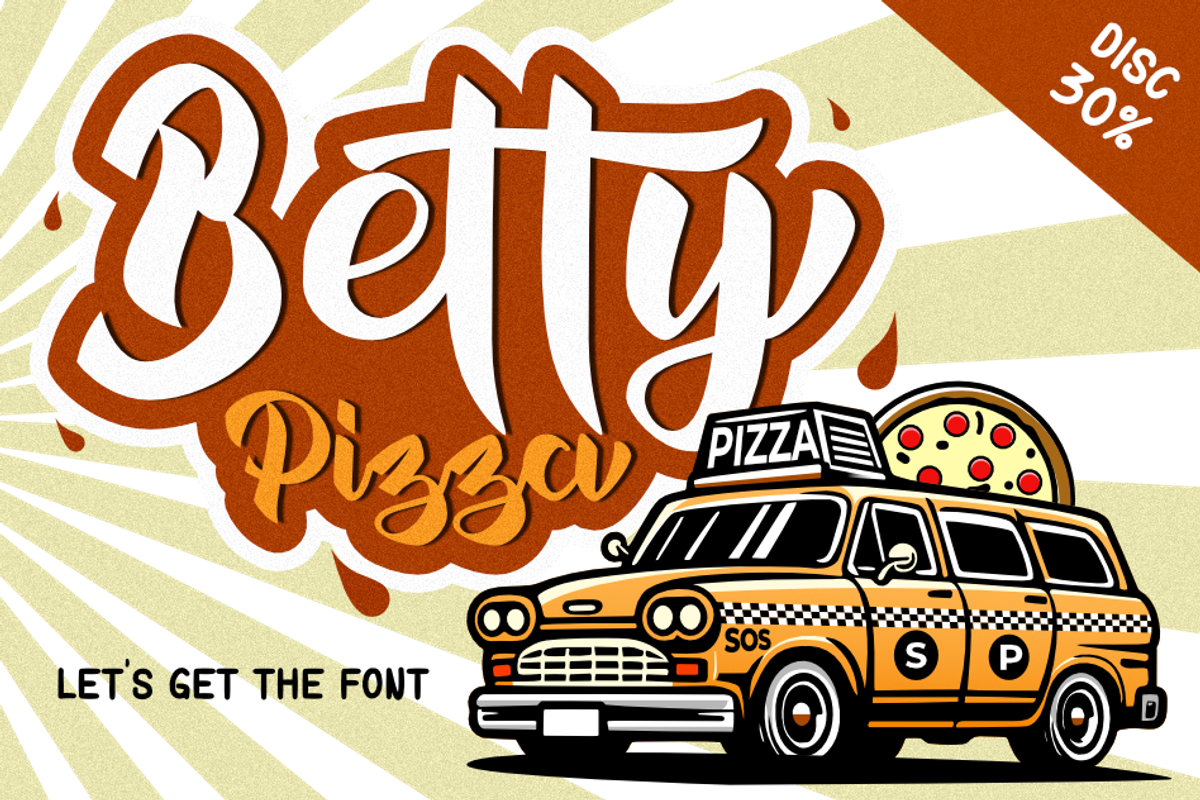 Dungly- Retro Script Fun, a Script Font by Ginart (Photo 2 of 10)