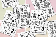 Whimsy Party hand-drawn vector, an Object Graphic by SunnyAfternoons (Thumbnail 24 of 26)