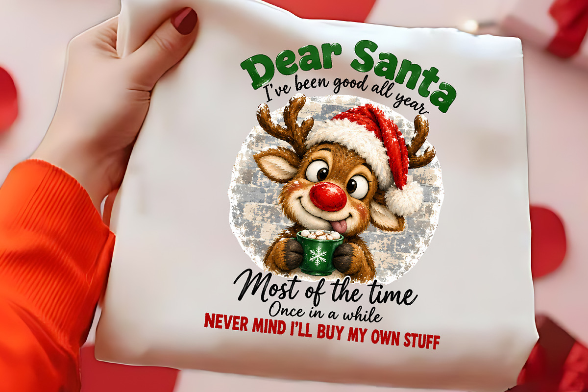 Dear Santa I Will Buy My Own Stuff, a Seasonal Illustration by CrexoraLab (Photo 2 of 4)