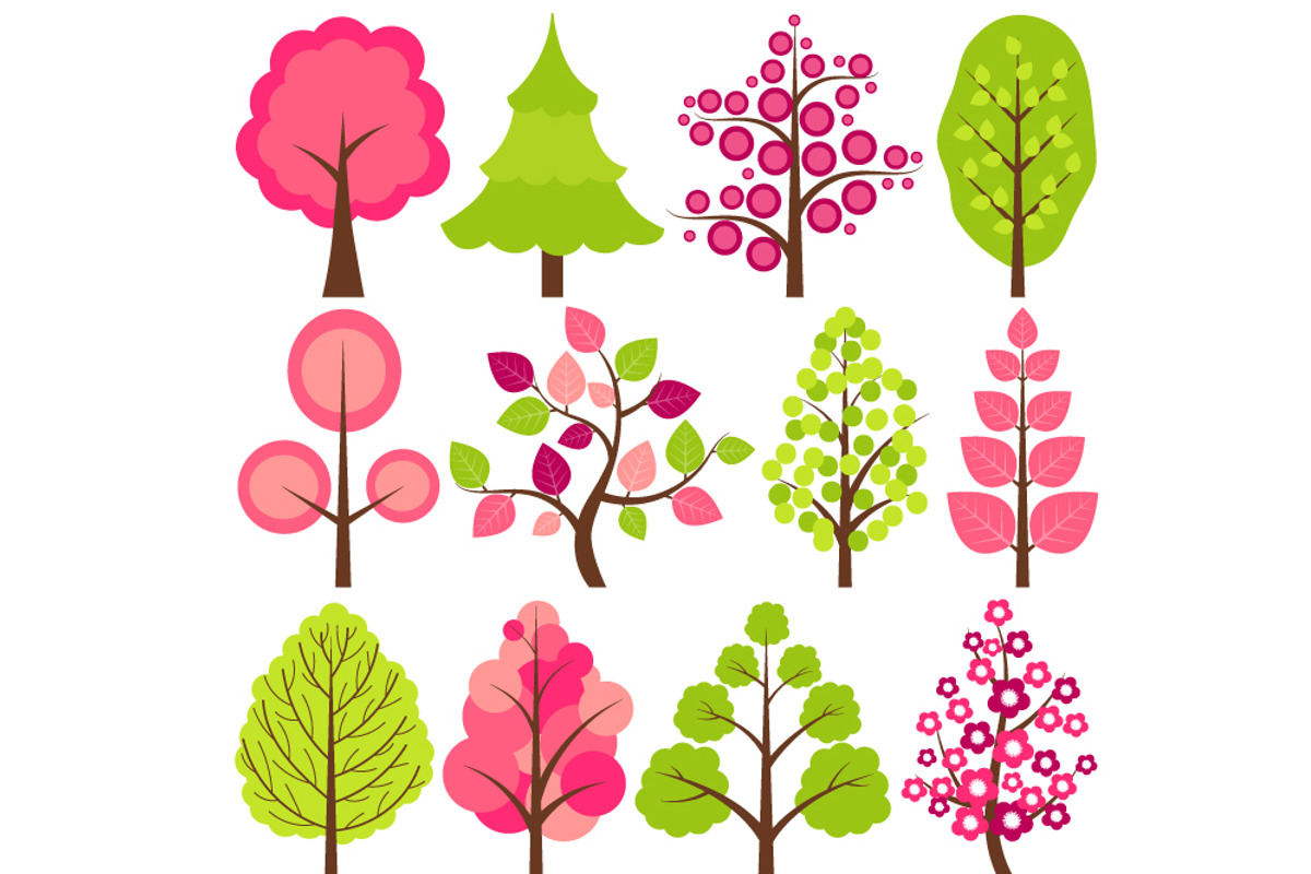 Spring Trees, an Illustration by TheCreativeMill