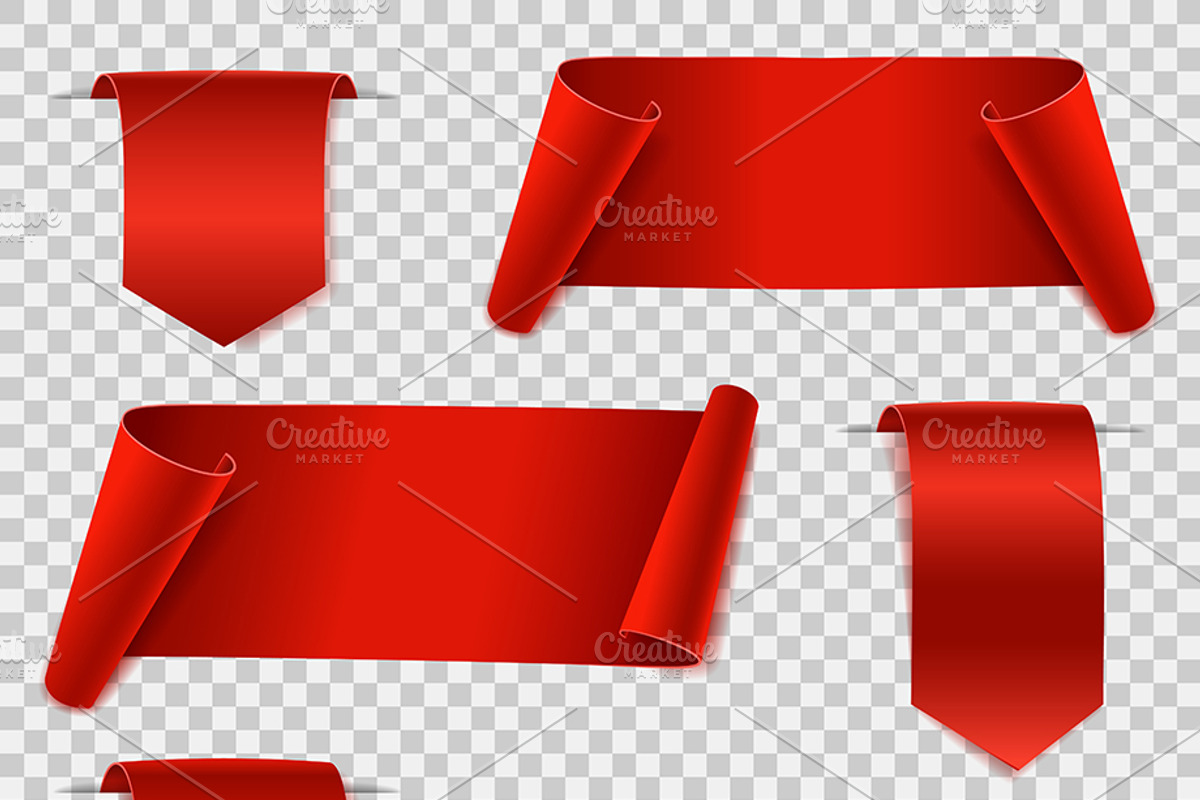 Blank and Sale Paper Banners, a Decorative Illustration by TAlex (Photo 4 of 6)