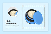 Barber Tools 3D Icon Set, a Work Illustration by twinstd (Thumbnail 3 of 6)