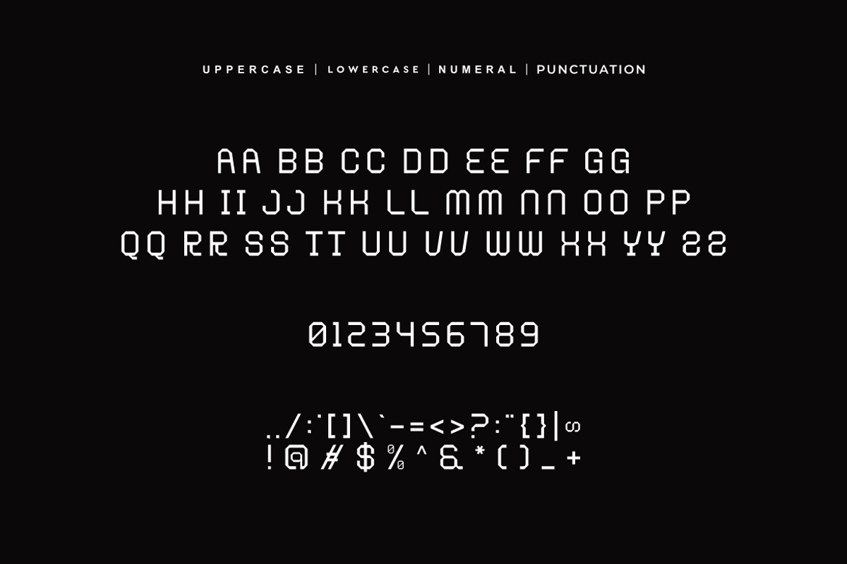 Emsote Techno Font, a Sans Serif Font by QR Design Studio (Photo 7 of 8)