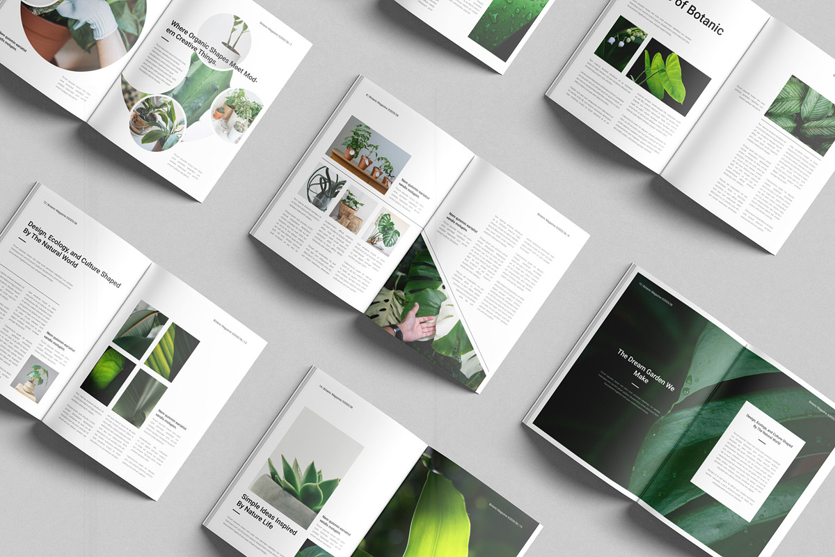 Botanic Green Nature Magazine, a Magazine Template by DesignCrest (Photo 10 of 14)