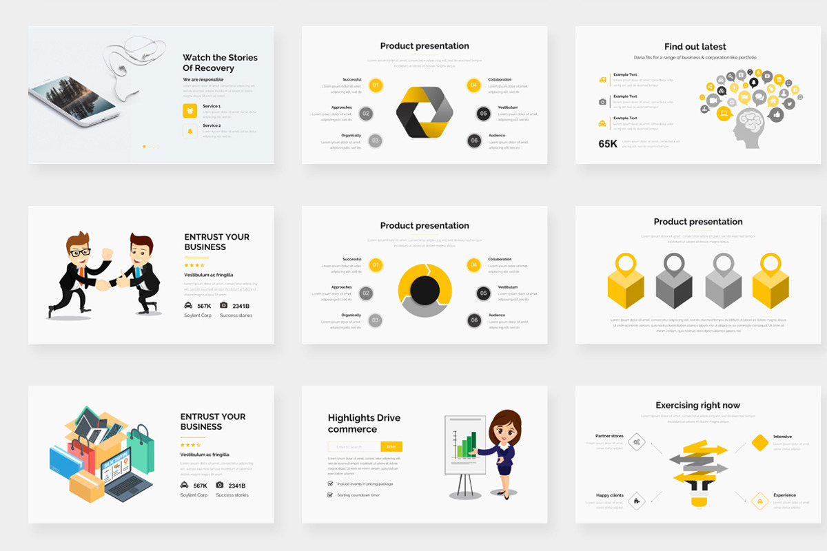 Agencify Pitch Deck Keynote Template, a Presentation Template by One Percent Studio (Photo 6 of 19)