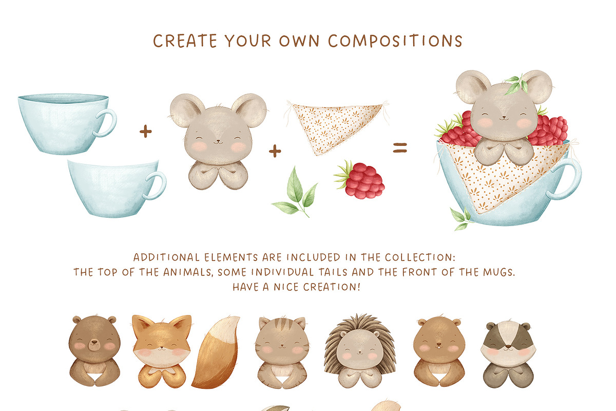 Berry Summer - kids collection, an Animal Illustration by polikarpovaart (Photo 18 of 21)