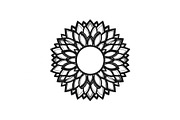 Floral Mandala Circle Frame Bundle, an Illustration by Gaye Art (Thumbnail 43 of 51)