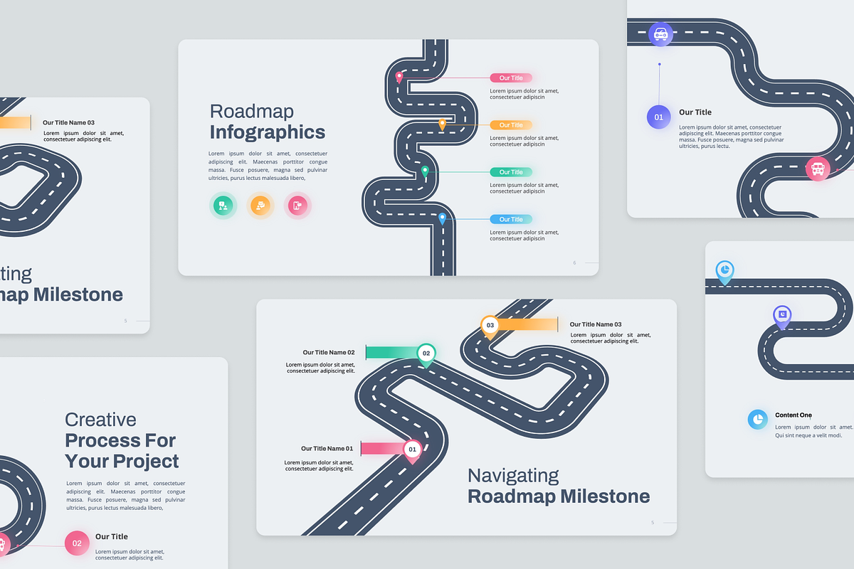 Roadmap Infographics Google Slide, a Presentation Template by Annora Studio (Photo 4 of 5)