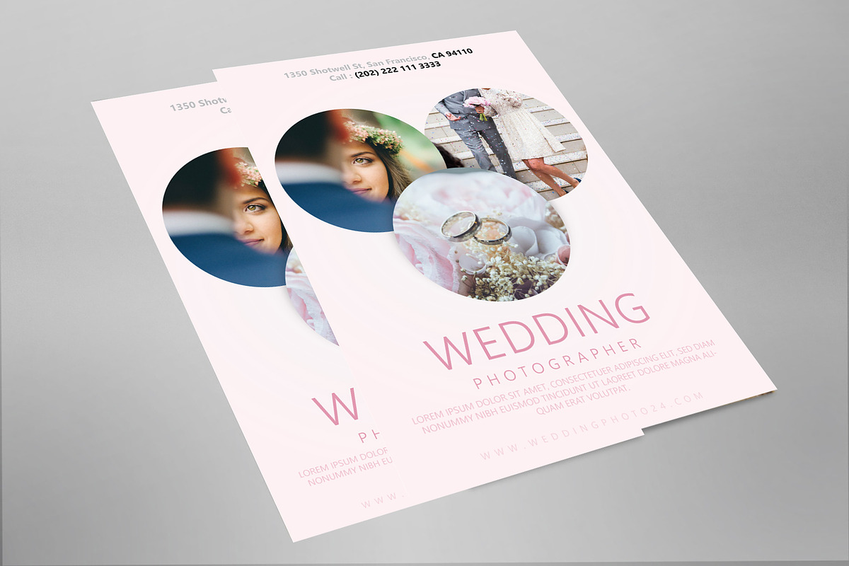 Wedding Photographer Flyer, a Flyer Template by PenciGraphics (Photo 1 of 2)