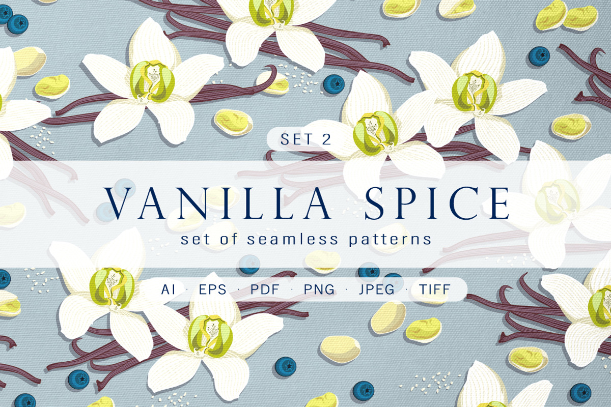 Vanilla spice - Set of patterns, a Pattern Graphic by Yummy (Photo 1 of 7)