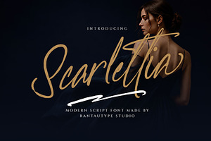 Scarlettia Modern Script Font