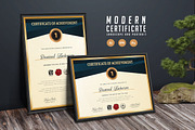 570. Modern Certificate Template, a Stationery Template by CreativeRezwan (Thumbnail 1 of 3)