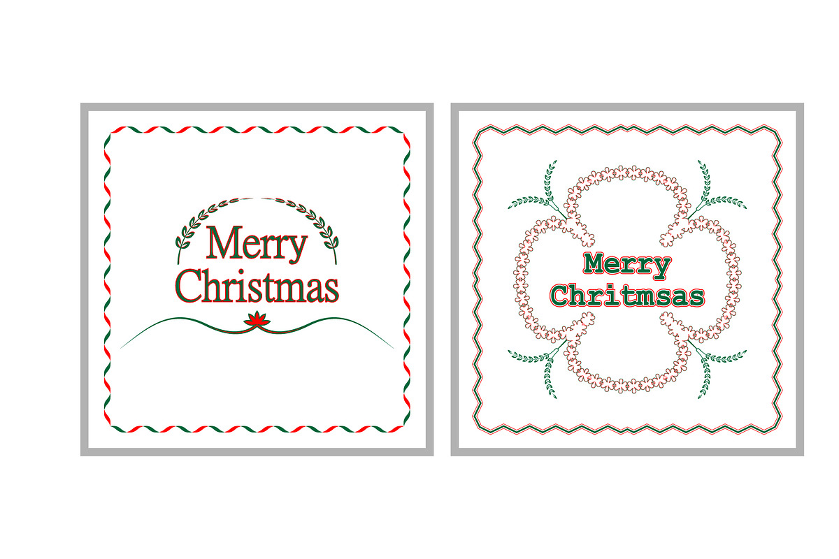 Merry Christmas Design, a Decorative Illustration by Lakhan1998 (Photo 2 of 6)
