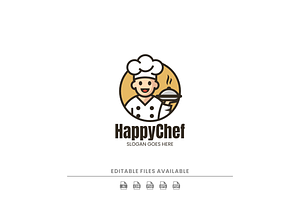 Happy Chef Mascot Logo Design, a Branding & Logo Template by Artnivora.Std