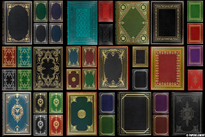 101 High-Res Antique Book Covers