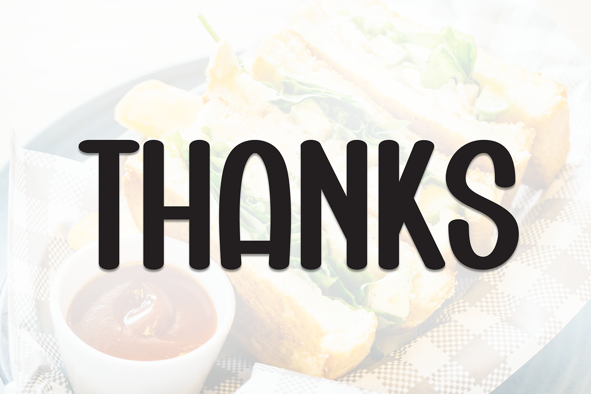 Sauce Sandwich | Script Font, a Script Font by Scratchones (Photo 8 of 8)