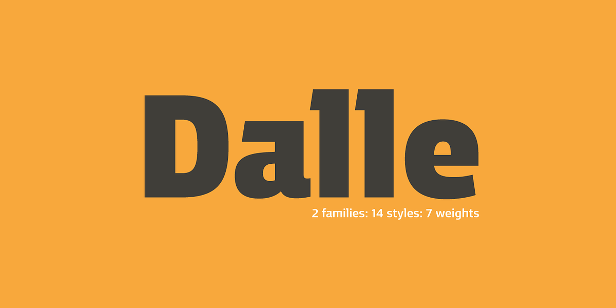 Dalle, a Sans Serif Font by Stawix (Photo 1 of 9)