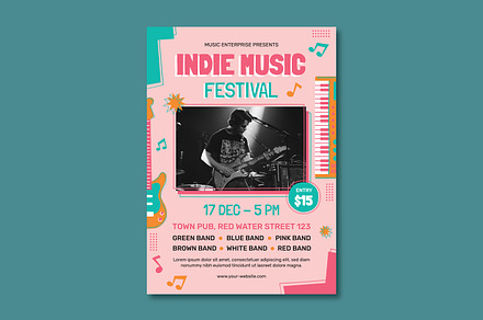 Indie Music Festival Flyer