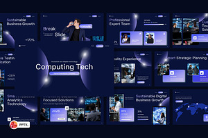 Computing Tech PowerPoint, a Presentation Template by Loin Studio