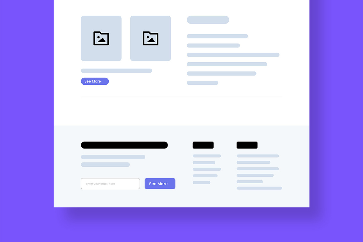 Modern Responsive Website Wireframe, a Wireframe Template by MightyDesign (Photo 6 of 9)