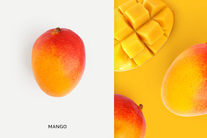 Mango stock photo containing exotic fruit and healthy food