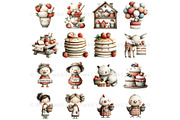 Strawberry Clipart Berry Firth Birth, a Decorative Illustration by Nicole Branger Art (Thumbnail 7 of 26)