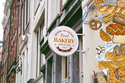 Local bakery. Types of bread., a Food Illustration by handsketched (Thumbnail 11 of 15)