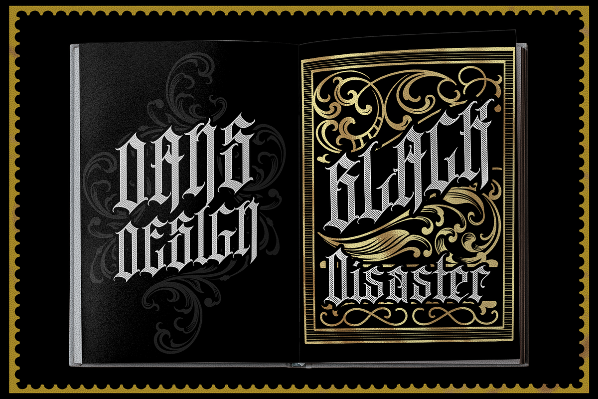 KINGSTOWN, a Blackletter Font by dansdesign (Photo 5 of 10)