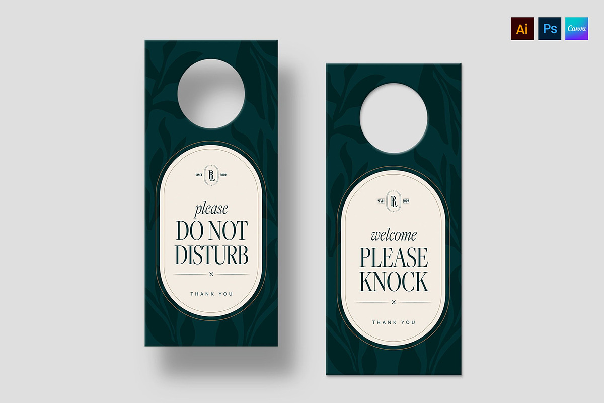 Door Hanger Template, a Stationery Template by BrandPacks (Photo 1 of 7)