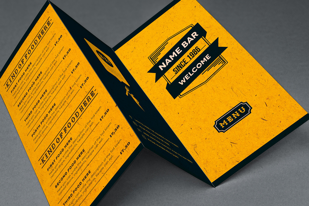 Food Menus Bundle 3, a Brochure Template by Luuqas Design (Photo 4 of 5)