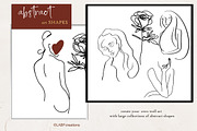 Abstract shape  Oneline art clipart, a Decorative Illustration by LABFcreations (Thumbnail 9 of 15)