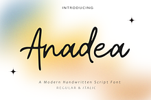 Anadea - Script Font